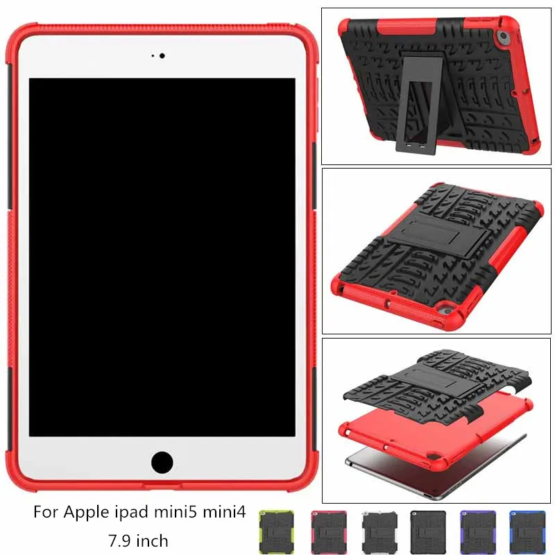 Гибридный армированный силиконовый + жесткий чехол для Apple ipad mini 5 7 9 дюйма