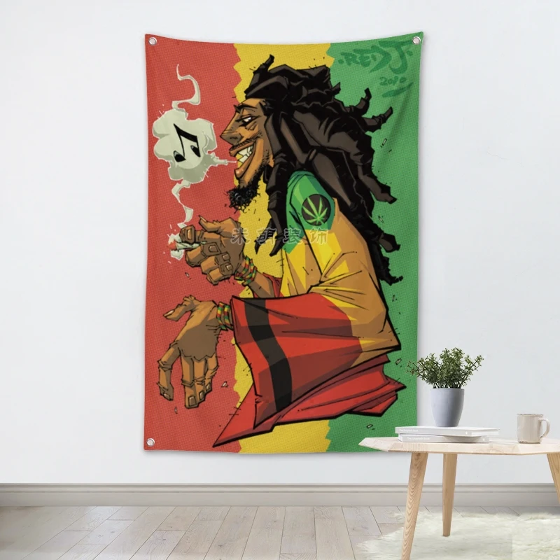 Bob Marley Rock Band personality creative hanging Banners Bar Winery Billiards Hall home wall decoration live background cloth
Bob Marley Rock Band personality creative hanging Banners Bar Winery Billiards Hall home wall decoration live background cloth