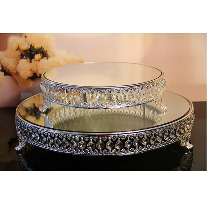 Top Quality Round Shape Silver Plate Metal Acrylic Crystal Strand Glass Mirror Birthday Fruit Cake Stand Wedding Home Decoration
Top Quality Round Shape Silver Plate Metal Acrylic Crystal Strand Glass Mirror Birthday Fruit Cake Stand Wedding Home Decoration