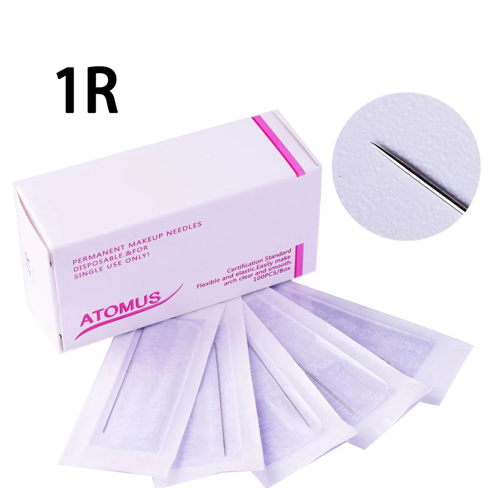 New 100Pcs Disposable Sterilized Professional Tattoo Needles 1R For Tattoo Eyebrow Pen Machine Permanent Makeup needles
New 100Pcs Disposable Sterilized Professional Tattoo Needles 1R For Tattoo Eyebrow Pen Machine Permanent Makeup needles
