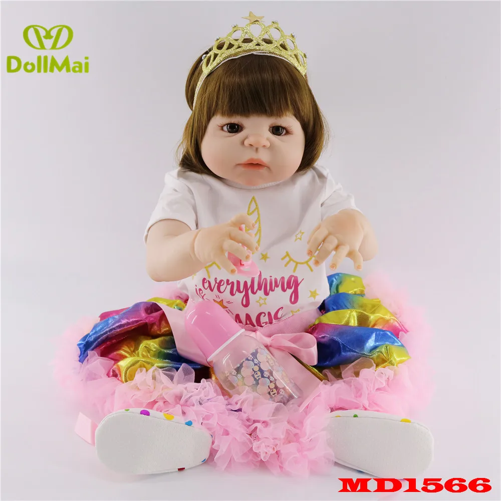55cm Full Silicone Reborn Baby Doll Toys Like Real Newborn Princess Toddler Girls Babies Doll Birthday Gift bebe alive reborn
55cm Full Silicone Reborn Baby Doll Toys Like Real Newborn Princess Toddler Girls Babies Doll Birthday Gift bebe alive reborn
