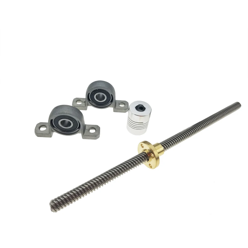 3D Printer T8 500mm Lead Screw Set With Shaft Coupling Dia 8MM Pitch 2mm Lead 8mm Length 500mm Free Shipping
3D Printer T8 500mm Lead Screw Set With Shaft Coupling Dia 8MM Pitch 2mm Lead 8mm Length 500mm Free Shipping