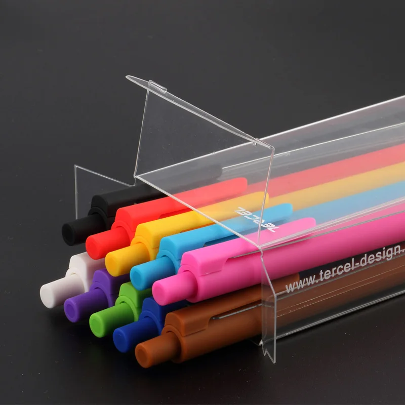 TERCEL 10PCS School Studio Office Обязательный канцелярский цветной пластиковый держатель для