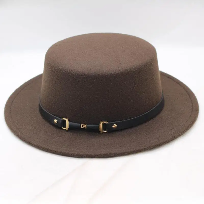 Classic Solid Color Felt Fedoras Hat for Men Women Wool Blend Jazz Cap Wide Brim Simple Church Derby Flat Top Hat
Classic Solid Color Felt Fedoras Hat for Men Women Wool Blend Jazz Cap Wide Brim Simple Church Derby Flat Top Hat