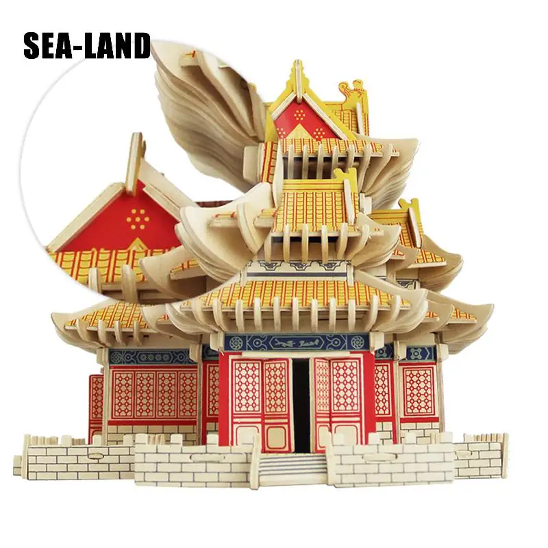 Diy Montessori Education Kids Toys Wooden 3D Puzzle For Children Turret of Palace Museum Challenge Wisdom A Hobby Gift For Adult
Diy Montessori Education Kids Toys Wooden 3D Puzzle For Children Turret of Palace Museum Challenge Wisdom A Hobby Gift For Adult