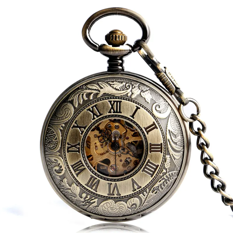Retro Luxury Roman Numbers Stylish Steampunk Mechanical Hand Winding Pocket Watch Carving Antique Clock Birthday Gift
Retro Luxury Roman Numbers Stylish Steampunk Mechanical Hand Winding Pocket Watch Carving Antique Clock Birthday Gift