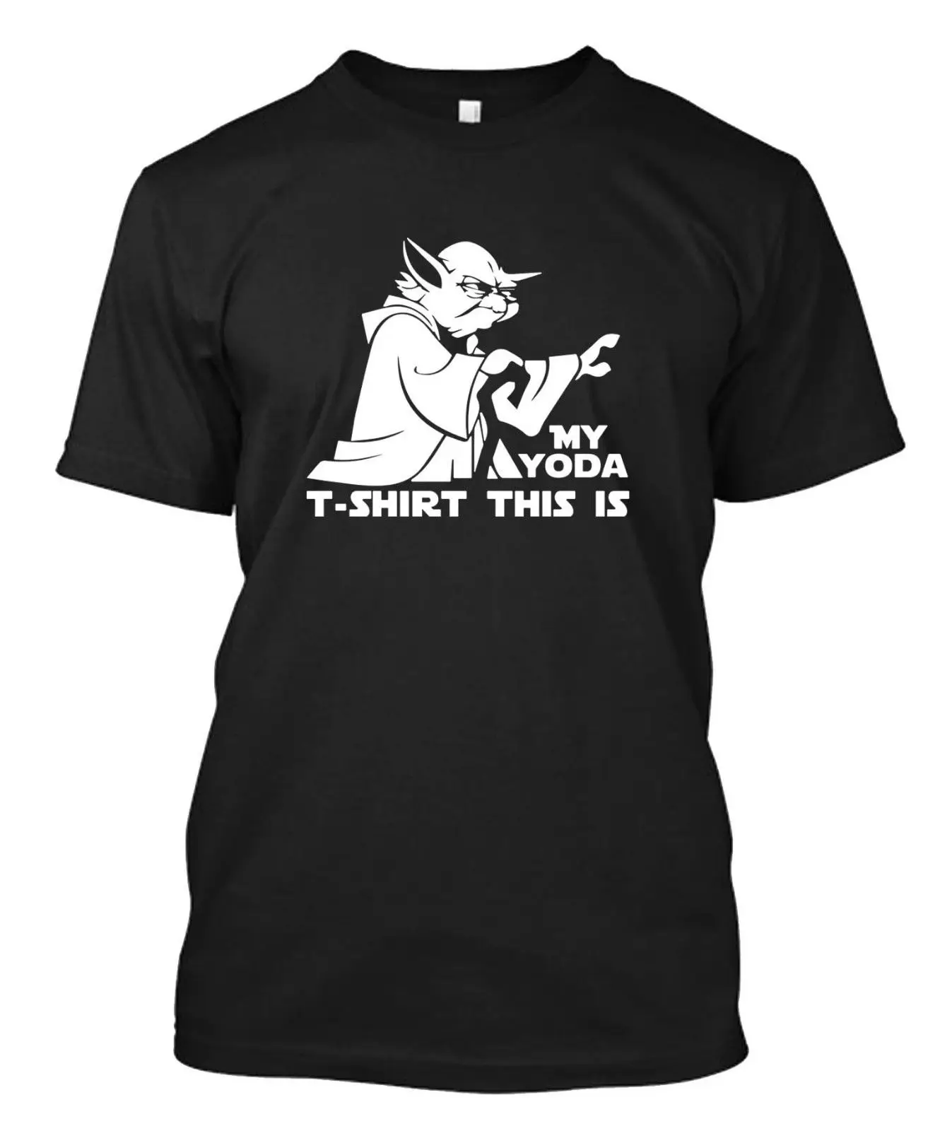 Фото Yoda do or not try quote легендарный джедай Звездные войны футболка на заказ крутая(Aliexpress на русском)