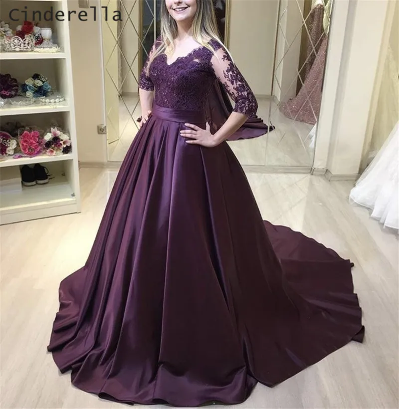 Женское атласное платье Cinderella, фиолетовое платье с V-образным вырезом, длинными рукавами, а-силуэт, со шнуровкой сзади
Женское атласное платье Cinderella, фиолетовое платье с V-образным вырезом, длинными рукавами, а-силуэт, со шнуровкой сзади