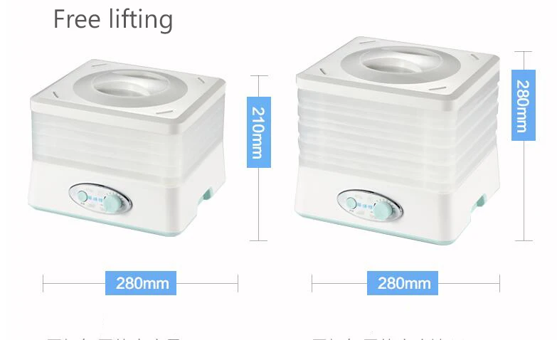 Household dried fruit machine Fruits and vegetables dehydration dry meat food machine Snacks in the dryer 5 layers 270W
Household dried fruit machine Fruits and vegetables dehydration dry meat food machine Snacks in the dryer 5 layers 270W
