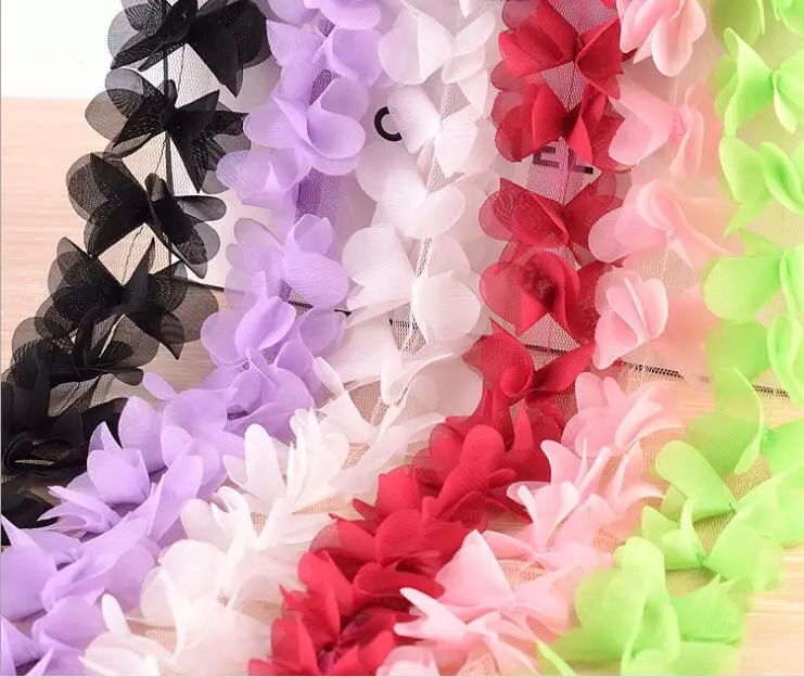20 Yard Vintage Flower 3D chiffon lace clothing accessories Lace Edge Trim Wedding Ribbon Applique DIY Sewing Craft
20 Yard Vintage Flower 3D chiffon lace clothing accessories Lace Edge Trim Wedding Ribbon Applique DIY Sewing Craft