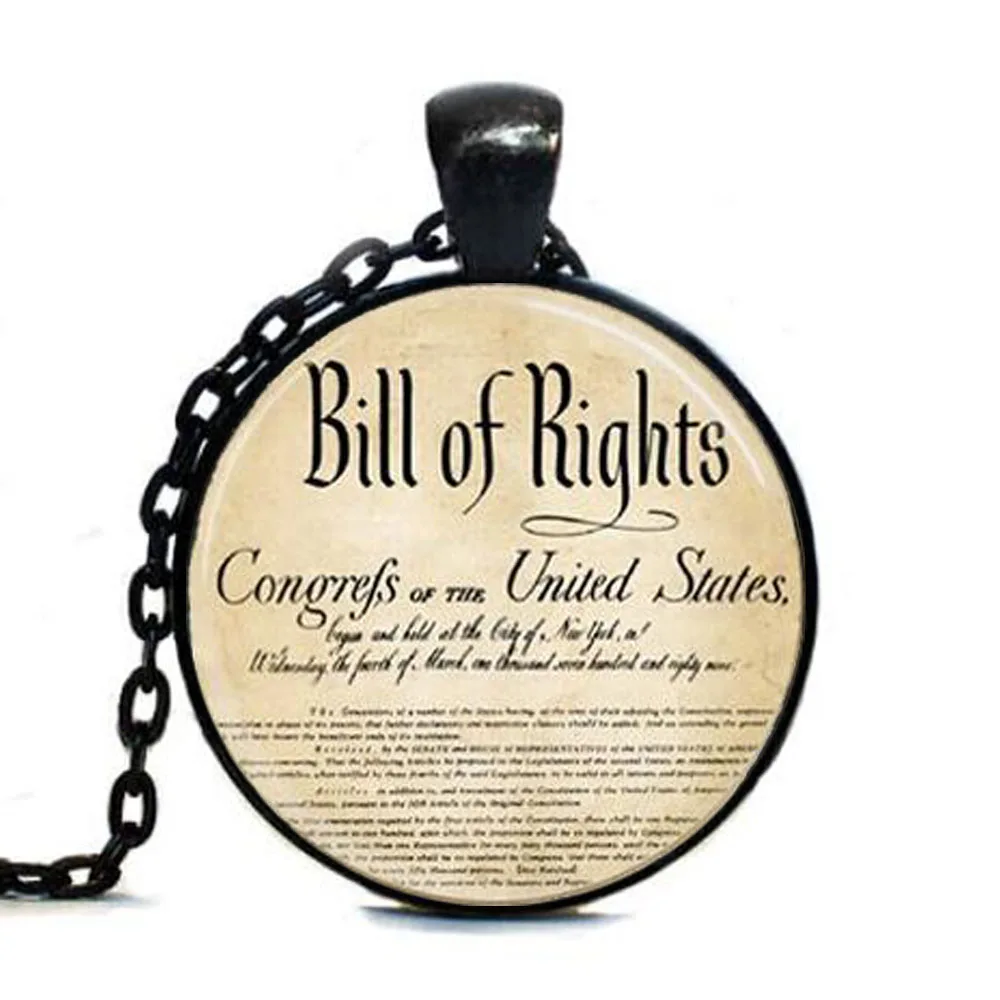 Steampunk Bill Of Rights Necklace Ten Ammendments Constitution Patriotic American Art Pendant Necklace men women chain vintage
Steampunk Bill Of Rights Necklace Ten Ammendments Constitution Patriotic American Art Pendant Necklace men women chain vintage