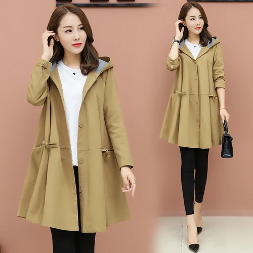 Large Size Women Windbreaker Hoodie Single Breasted Windswears Casual Trench Coat For Women Overcoat Korean Style Cloak
Large Size Women Windbreaker Hoodie Single Breasted Windswears Casual Trench Coat For Women Overcoat Korean Style Cloak