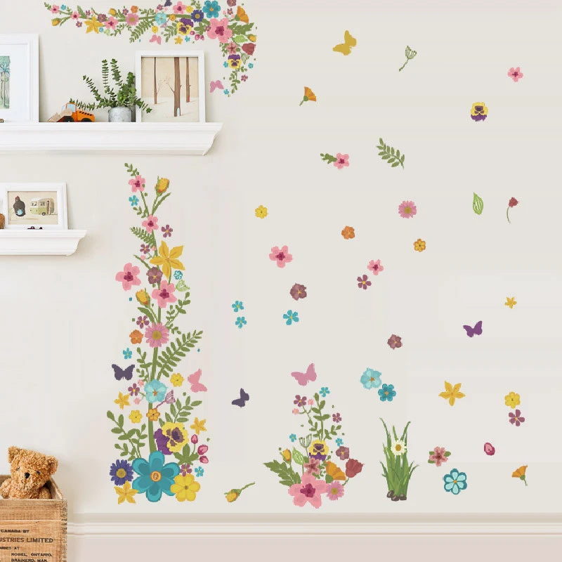 Colorful Flowers Vine Wall Stickers Living Room Bedroom Decorations Adesivos De Parede Diy Home Decals Natural Plant Mural Art
Colorful Flowers Vine Wall Stickers Living Room Bedroom Decorations Adesivos De Parede Diy Home Decals Natural Plant Mural Art