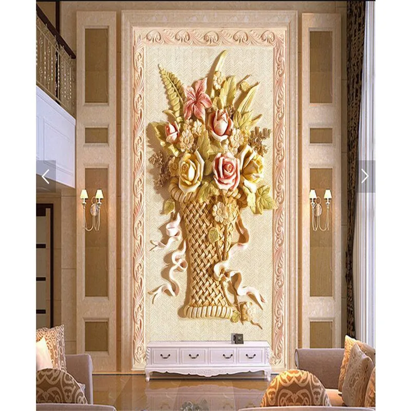 beibehang paper 3d art mural HD European classic vase relief covering Home Decor Modern Wall Painting For Living Room wallpaper
beibehang paper 3d art mural HD European classic vase relief covering Home Decor Modern Wall Painting For Living Room wallpaper