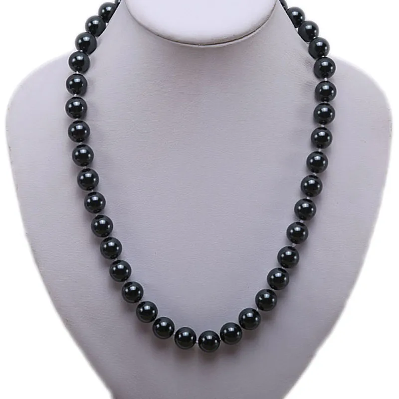 JYX 2019 charming necklace black 12mm Seashell Pearl Round Beads Necklace high quality 18" elegant jewelry for women
JYX 2019 charming necklace black 12mm Seashell Pearl Round Beads Necklace high quality 18" elegant jewelry for women