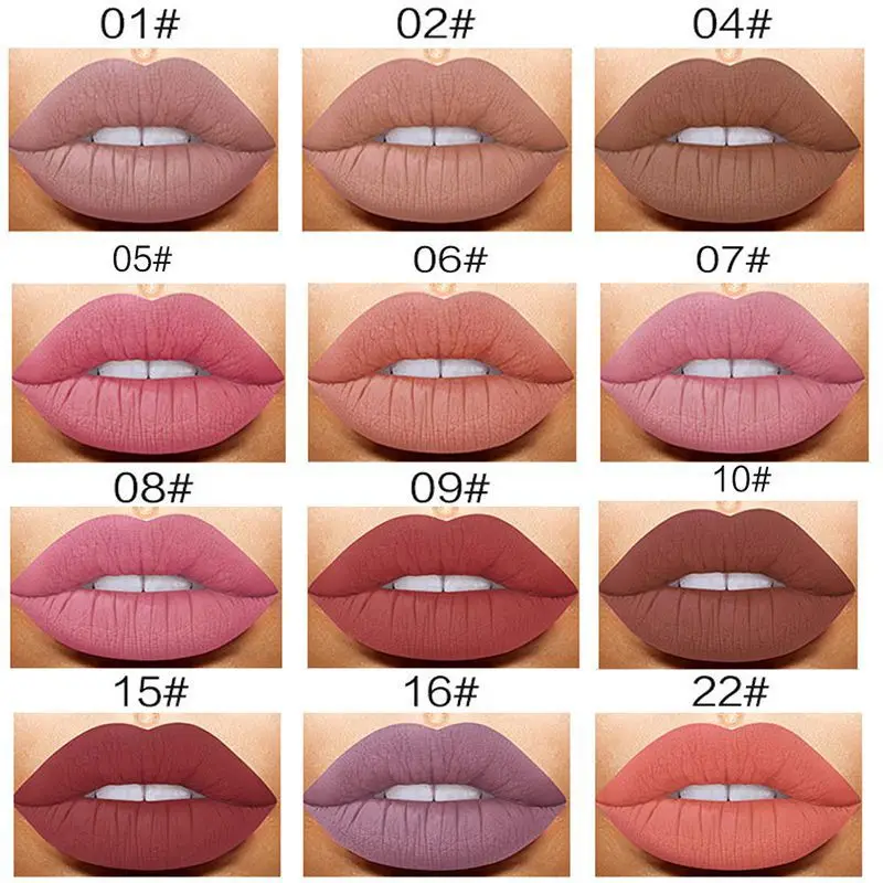 12Colors New Moisturizer Matte Liquid Lipstick Lip Gloss Nude Matte Lipstick Lips Waterproof Metal Color Makeup Lip Gloss Set
12Colors New Moisturizer Matte Liquid Lipstick Lip Gloss Nude Matte Lipstick Lips Waterproof Metal Color Makeup Lip Gloss Set