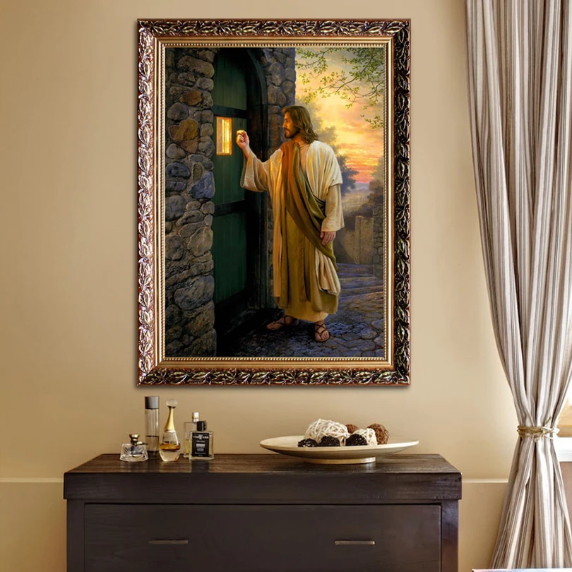 Jesus Chris canvas print Painting Jesus knocking the door poster and Print On Canvas for living room home decor caudros decor07
Jesus Chris canvas print Painting Jesus knocking the door poster and Print On Canvas for living room home decor caudros decor07