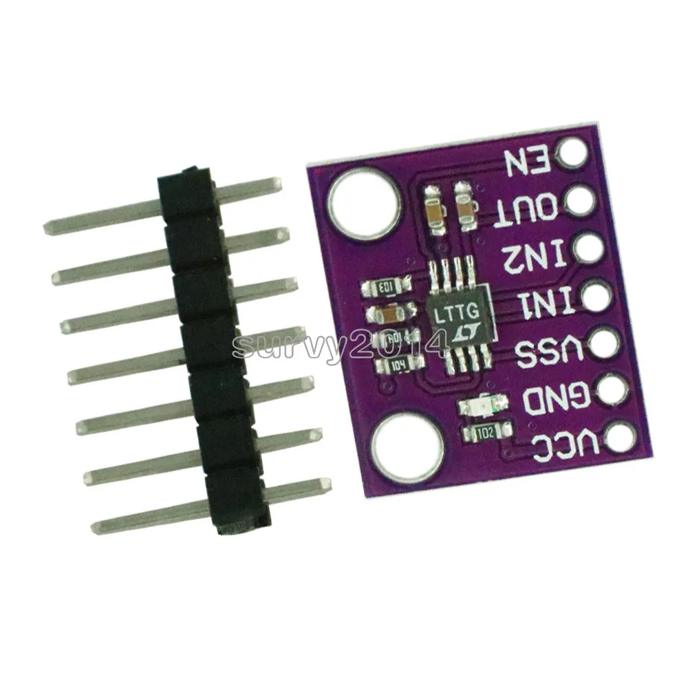 LTC1966 Accurate Micropower Delta Sigma RMS to DC Converter Breakout Board Module
LTC1966 Accurate Micropower Delta Sigma RMS to DC Converter Breakout Board Module