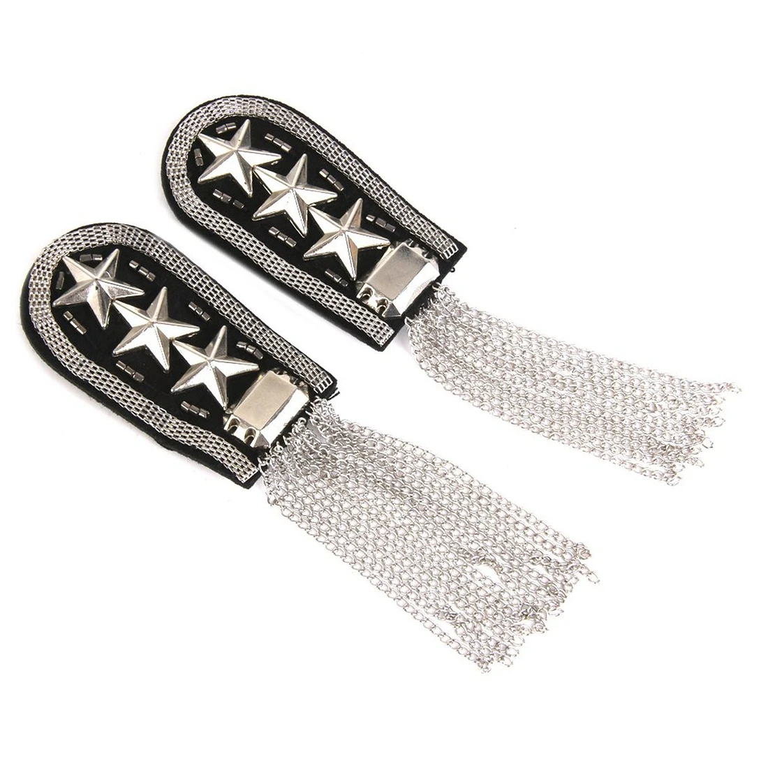 Фото 1 пара в стиле милитари с кисточками и цепочкой|shoulder badge|badge badgesstar badge |
