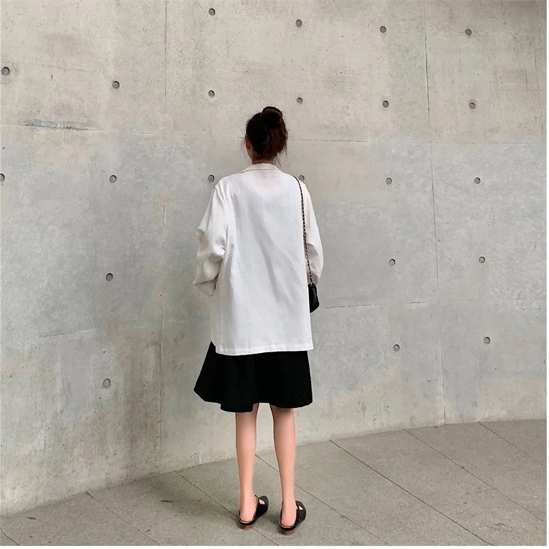 Summer Casual Thin Blazer Womens 2019 Vintage New One Button Jackets Loose Cotton Linen Women Blazers For Office Ladies DS50701
Summer Casual Thin Blazer Womens 2019 Vintage New One Button Jackets Loose Cotton Linen Women Blazers For Office Ladies DS50701