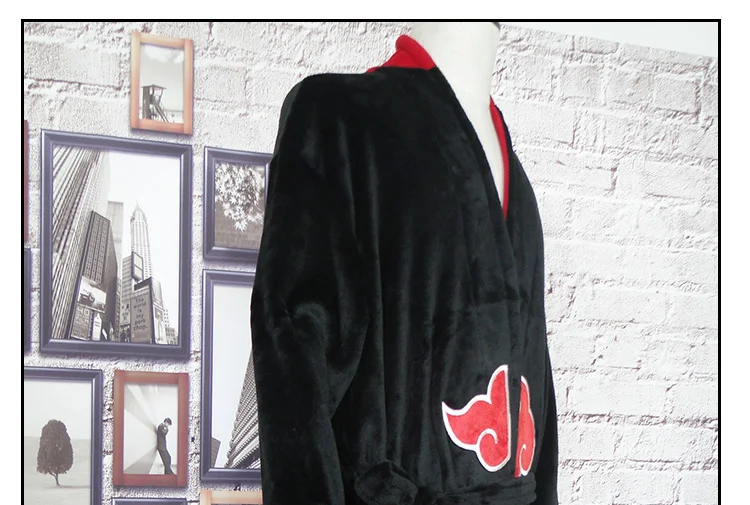Anime Naruto Thermal Flannel Bathrobe Akatsuki Cosplay Costume Robe Sasuke itachi cloak Winter Thick Dressing Gown A71908
Anime Naruto Thermal Flannel Bathrobe Akatsuki Cosplay Costume Robe Sasuke itachi cloak Winter Thick Dressing Gown A71908