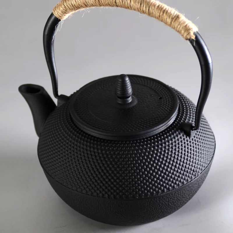 

Cast Iron Tea Pot Set Japanese Teapot Tetsubin Kettle Drinkware 1.2L Kung Fu Tools Stainless Steel Strainer Teakettle Pig iron