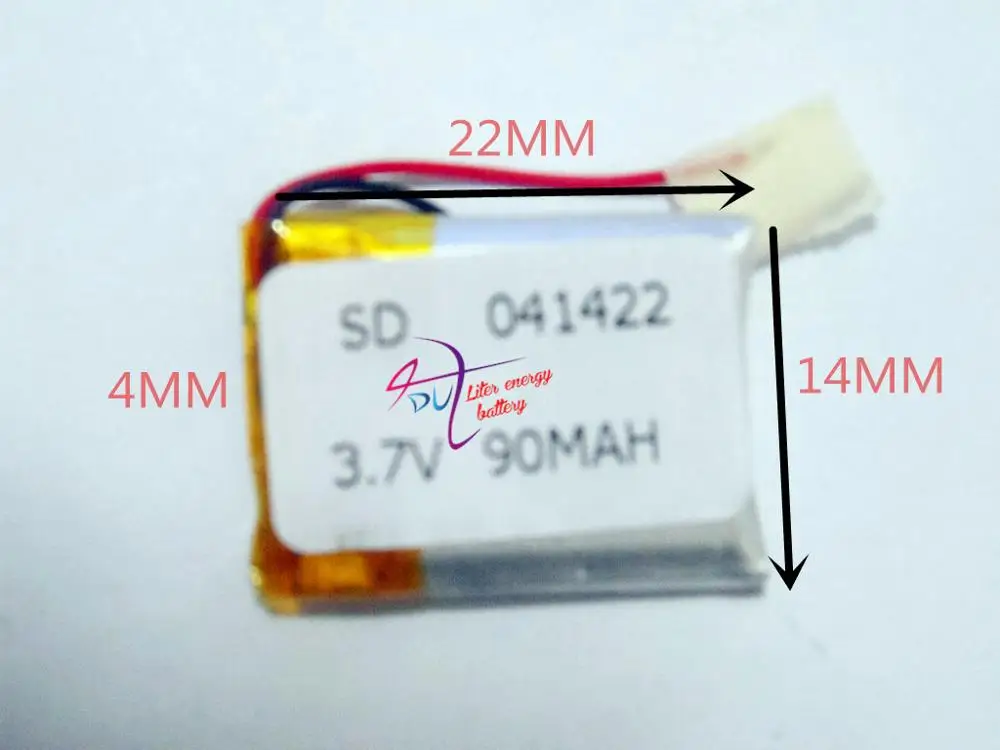 best battery brand MP3 MP4 3.7V lithium 041422 401422 90mah MP5 Toy Battery Bluetooth | Компьютеры и офис