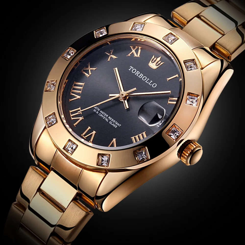 2019 New Fashion Women's Watches Gold Stainless Steel Waterproof Quartz Watch Female Wrist watches Relogio Feminino zegarek dams |