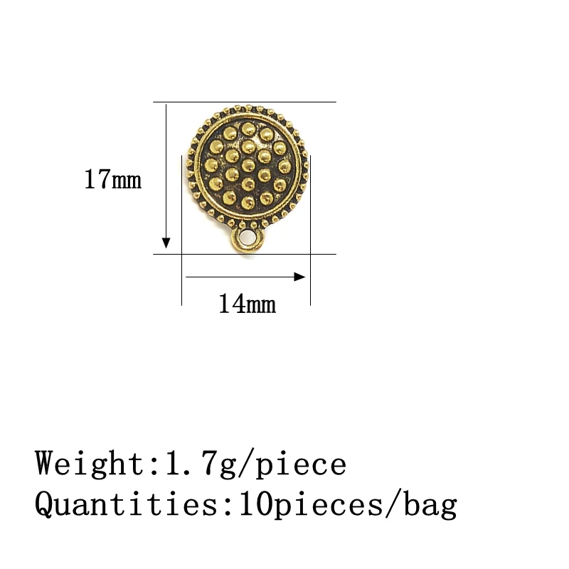New Fashion 17mm 10pieces/bag Zinc Alloy Gold Round Flowers Earring Base Connectors Linkers for DIY Earring Jewelry Accessories
New Fashion 17mm 10pieces/bag Zinc Alloy Gold Round Flowers Earring Base Connectors Linkers for DIY Earring Jewelry Accessories
