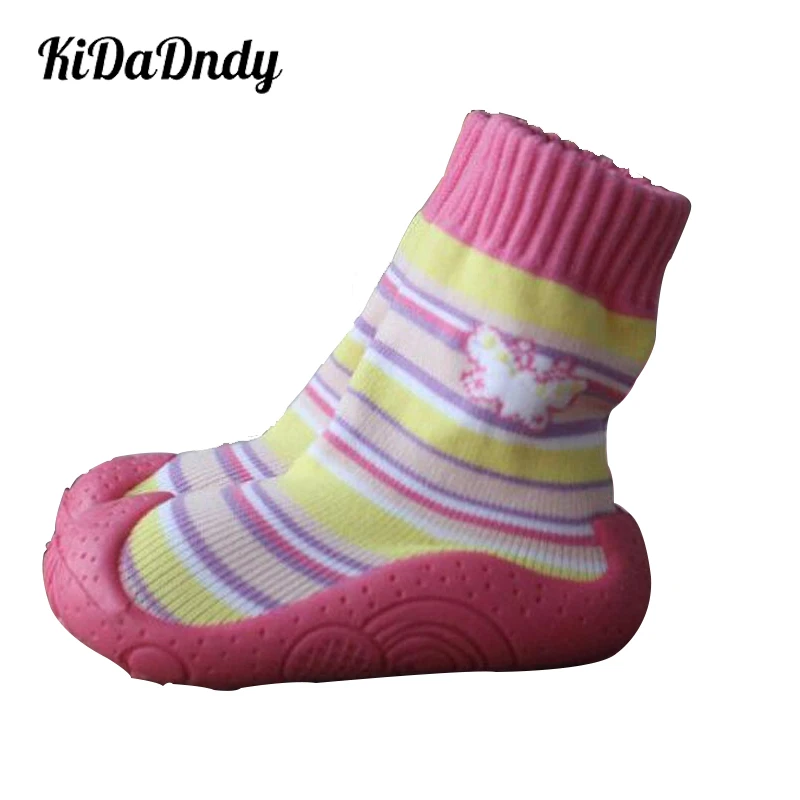 KiDaDndy/Обувь для малышей с изображением сердца мягкая подошва новорожденных