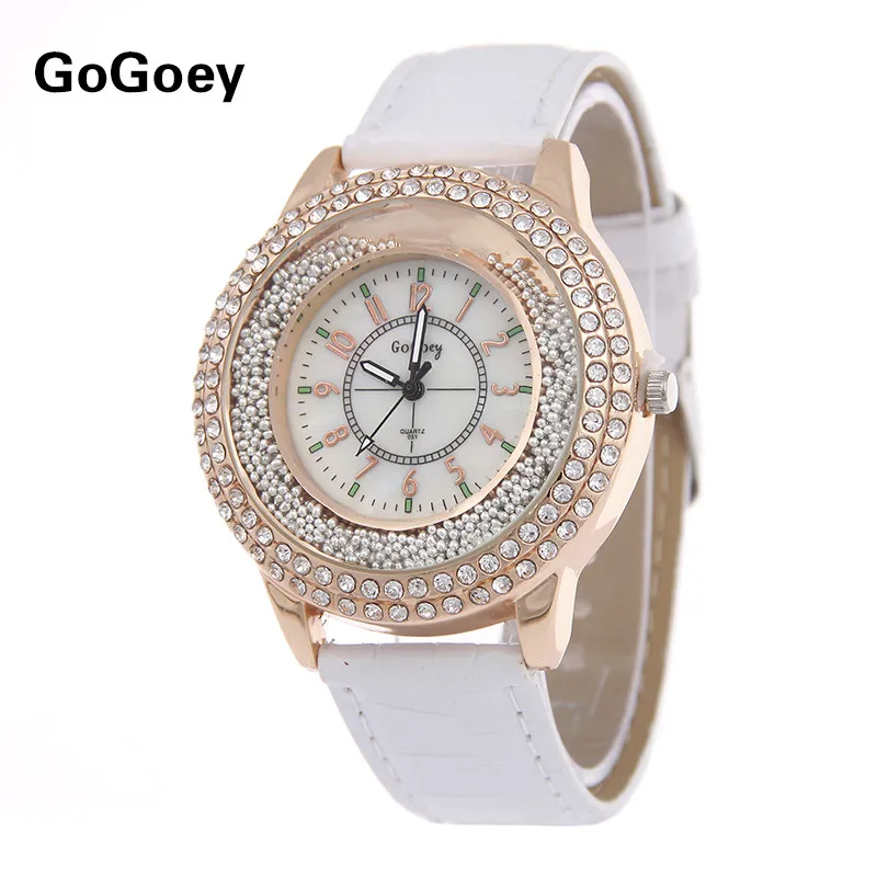 New Luxury Brand Leather Crystal Quartz Watch Women Ladies Fashion Casual Bracelet Wristwatches Clock
New Luxury Brand Leather Crystal Quartz Watch Women Ladies Fashion Casual Bracelet Wristwatches Clock