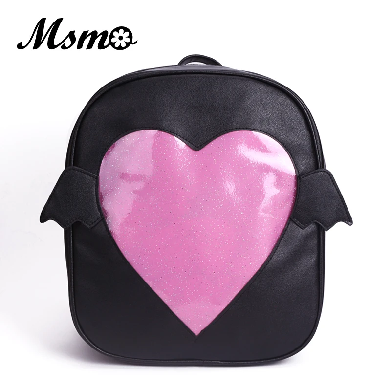 MSMO 'Ita-bag' блестящий прозрачный рюкзак с откидной крылышкой в японском стиле Харадзюку для девочек Kawaii, блестящая прозрачная школьная сумка в...
MSMO 'Ita-bag' блестящий прозрачный рюкзак с откидной крылышкой в японском стиле Харадзюку для девочек Kawaii, блестящая прозрачная школьная сумка в...