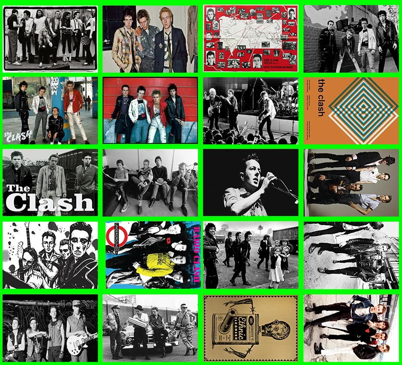 Lanchenyi ручная работа рок группа The Clash Классическая серия стикер 20/шт ПВХ