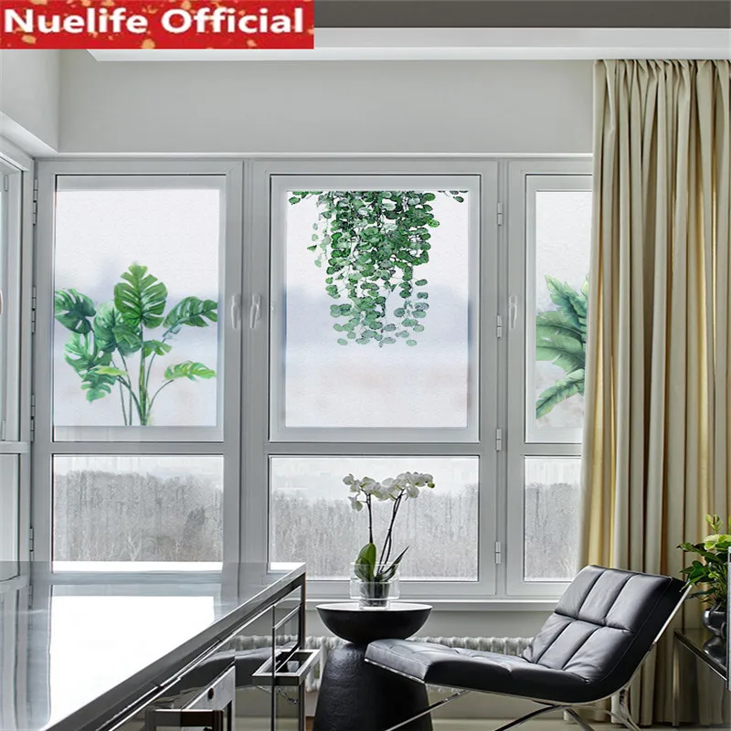 60x90cm Green leaf pattern frosted glass film office living room bathroom balcony door window door opaque glass film
60x90cm Green leaf pattern frosted glass film office living room bathroom balcony door window door opaque glass film