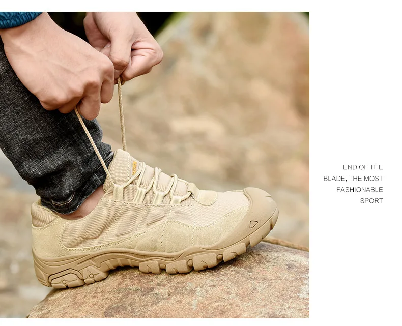 Outdoor Men Hiking Shoes Waterproof Breathable Tactical Combat Army Boots Desert Training Sneakers Anti-Slip Trekking Shoes
Outdoor Men Hiking Shoes Waterproof Breathable Tactical Combat Army Boots Desert Training Sneakers Anti-Slip Trekking Shoes