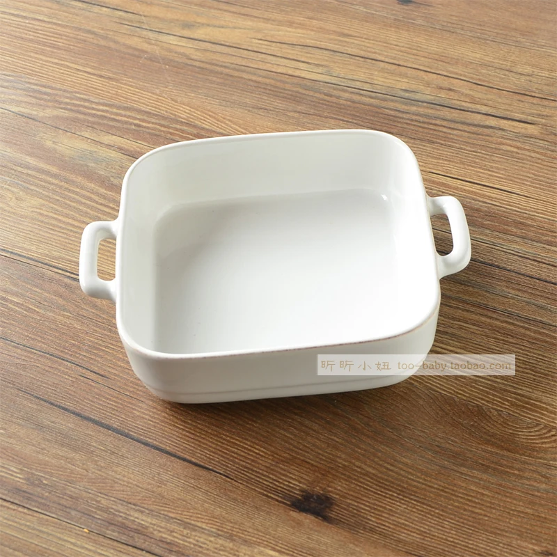 Large square baking oven baked rice household ceramic disc deep 8 inch microwave oven baked white ears
Large square baking oven baked rice household ceramic disc deep 8 inch microwave oven baked white ears