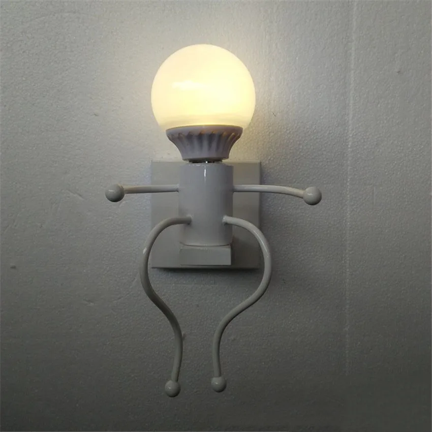 American country Creative Iron Led Wall Lamp,Retro Bedroom bedside aisle Cartoon Robot Wall Light for Children room Luminaire
American country Creative Iron Led Wall Lamp,Retro Bedroom bedside aisle Cartoon Robot Wall Light for Children room Luminaire