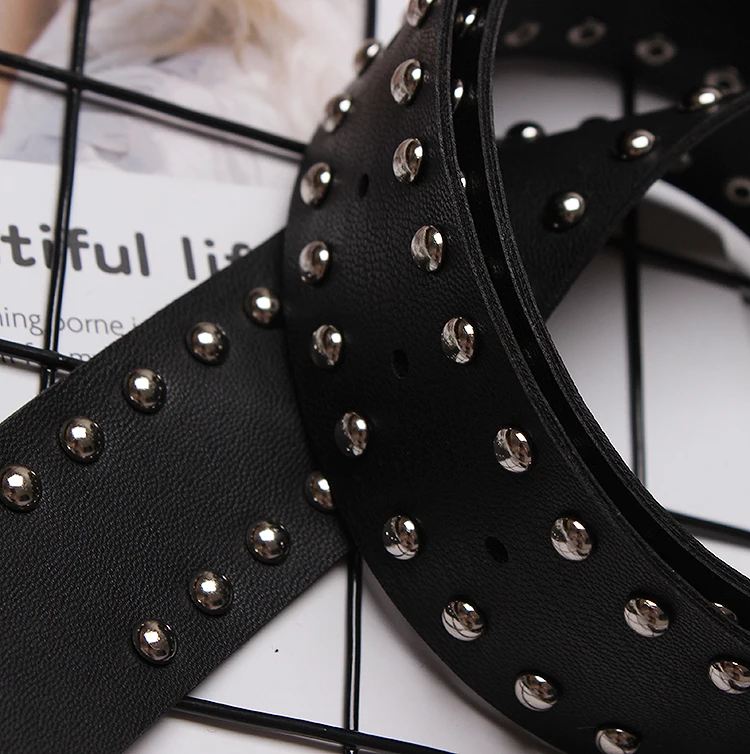 Women Soft PU Belts Wasit Punk Rivet Studded Waistband Buckle Pin Caestus Corset Belt Strap Ladies Leather Dress Accessories NEw
Women Soft PU Belts Wasit Punk Rivet Studded Waistband Buckle Pin Caestus Corset Belt Strap Ladies Leather Dress Accessories NEw
