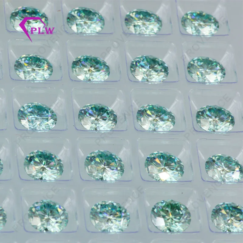Provence ювелирных изделий 0.4ct 4 5 мм 6 шт./упак. VVS круглые блестящие Cut светло голубой