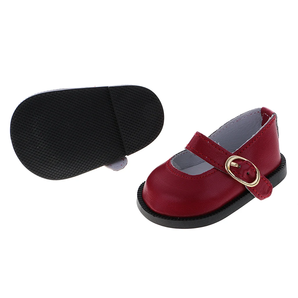 New 7.5 x 4.5cm Pair of Ankle Belt PU Leather Shoes for 18'' Dolls Daily Life Necessities Acessory Best Toys Gift
New 7.5 x 4.5cm Pair of Ankle Belt PU Leather Shoes for 18'' Dolls Daily Life Necessities Acessory Best Toys Gift