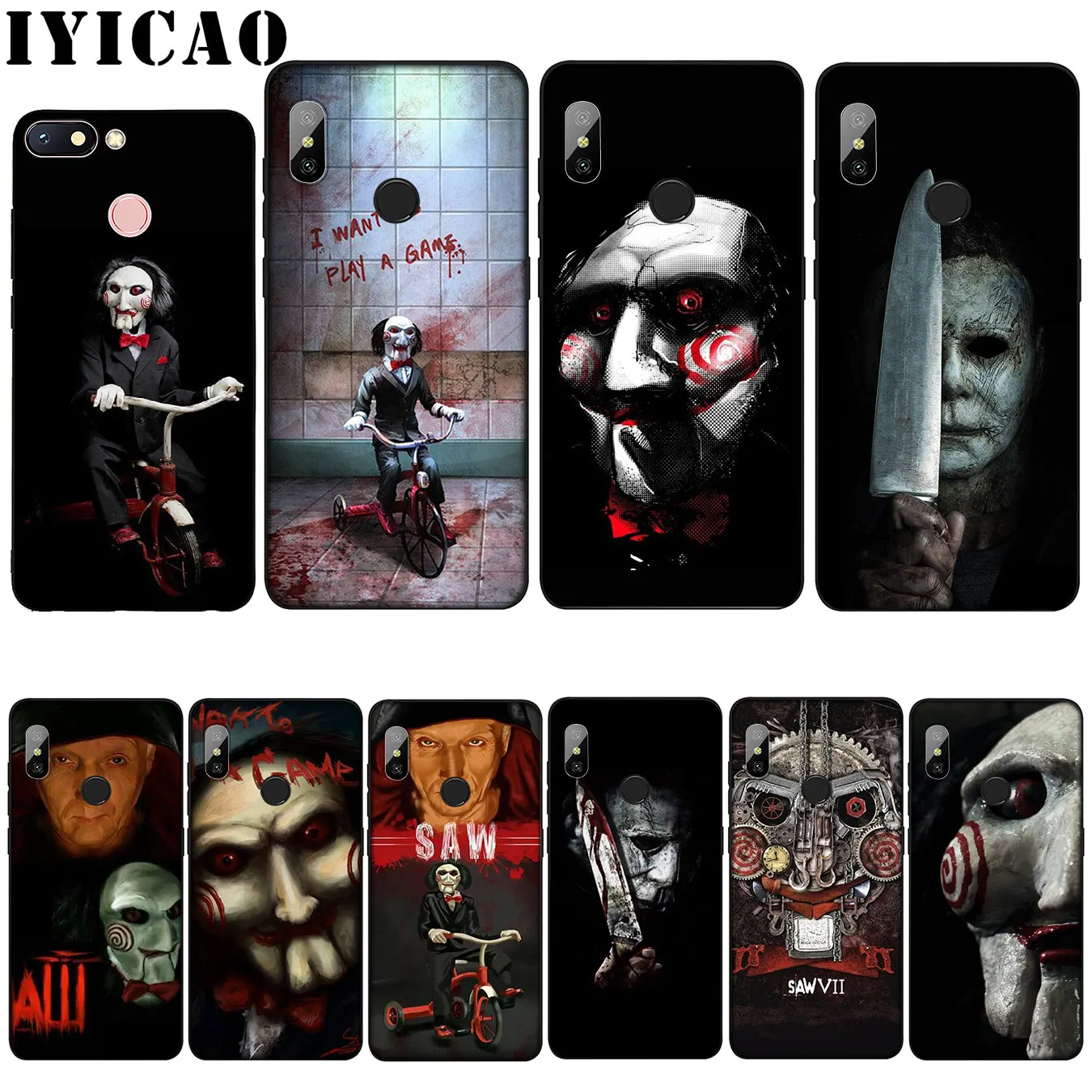 IYICAO Saw Horror Moive Ghost замечательный популярный мягкий чехол для Xiaomi Mi 9 8 A2 Lite A1 6 pocophone f1