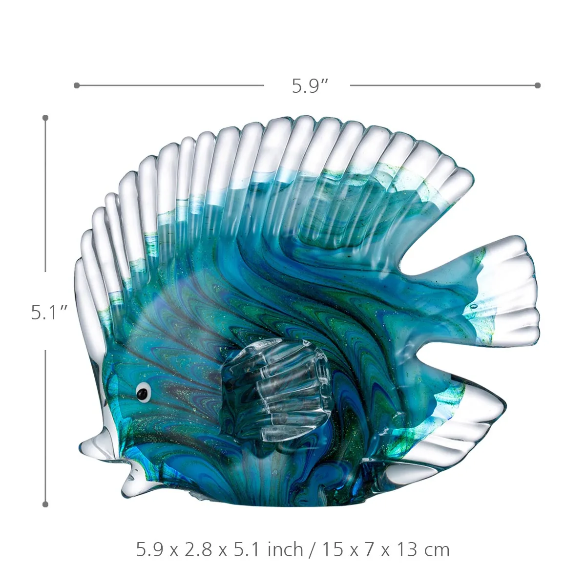 Tooarts Blue Tropical Fish Glass Sculpture Glass Fish Sculpture Modern Art Favor Gift Artwork Home Decoration
Tooarts Blue Tropical Fish Glass Sculpture Glass Fish Sculpture Modern Art Favor Gift Artwork Home Decoration