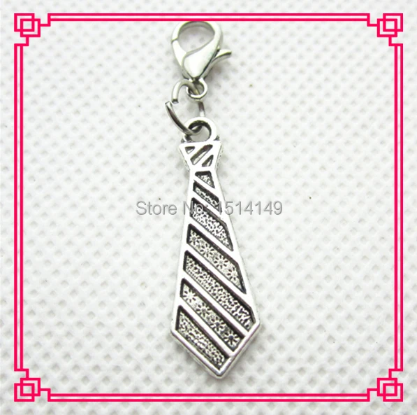 Hot selling necktie dangle charms with lobster clasp for diy jewelry living floating lockets
Hot selling necktie dangle charms with lobster clasp for diy jewelry living floating lockets