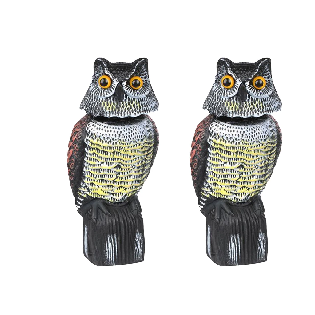 2pcs Bird Scarecrow Fake Horned Owl Decoy, Bird Repellent Garden Protectors, Natural Pest Deterrent Scarecrow Rotating Head
2pcs Bird Scarecrow Fake Horned Owl Decoy, Bird Repellent Garden Protectors, Natural Pest Deterrent Scarecrow Rotating Head