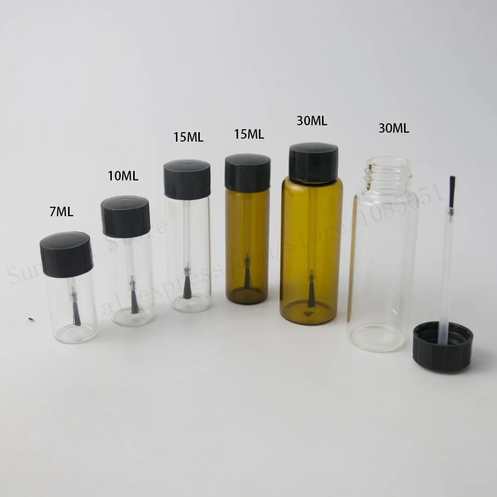 2000 pcs/lot 7ml 10ml 15ml Nail Polish Bottles Amber Clear Empty Cosmetic Containers Glass Oil Bottle With Brush Cap
2000 pcs/lot 7ml 10ml 15ml Nail Polish Bottles Amber Clear Empty Cosmetic Containers Glass Oil Bottle With Brush Cap