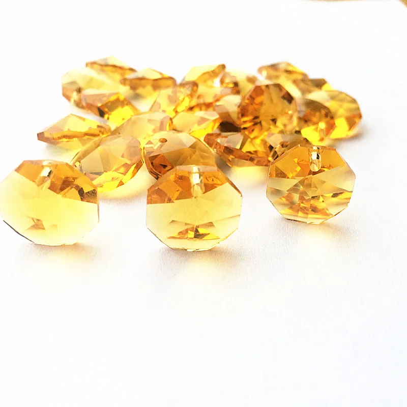 100pcs/lot 14mm Gold Glass Crystal Octagon Beads In One Hole (Free Rings) Crystal Chandelier Beads, Crystal Curtain Accessories
100pcs/lot 14mm Gold Glass Crystal Octagon Beads In One Hole (Free Rings) Crystal Chandelier Beads, Crystal Curtain Accessories