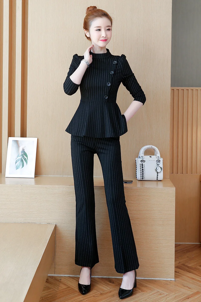Small fragrant wind Fashion suit 2019 spring new women's Korean women's long-sleeved ruffled wide-leg pants two-piece suit fall
Small fragrant wind Fashion suit 2019 spring new women's Korean women's long-sleeved ruffled wide-leg pants two-piece suit fall