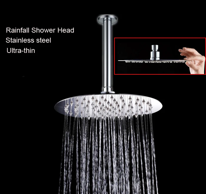 Round 8 inches Shower Head With Arm Ceiling Mounted Rain ShowerHead Ultrathin Stainless Steel chuveiro ducha
Round 8 inches Shower Head With Arm Ceiling Mounted Rain ShowerHead Ultrathin Stainless Steel chuveiro ducha