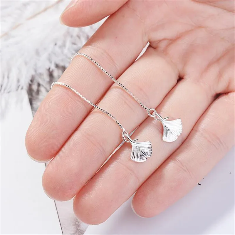 New Literary Creative Personality Silver Plated Jewelry Ginkgo Leaf Ear Line Temperament Women Dangle Earrings XZE272
New Literary Creative Personality Silver Plated Jewelry Ginkgo Leaf Ear Line Temperament Women Dangle Earrings XZE272