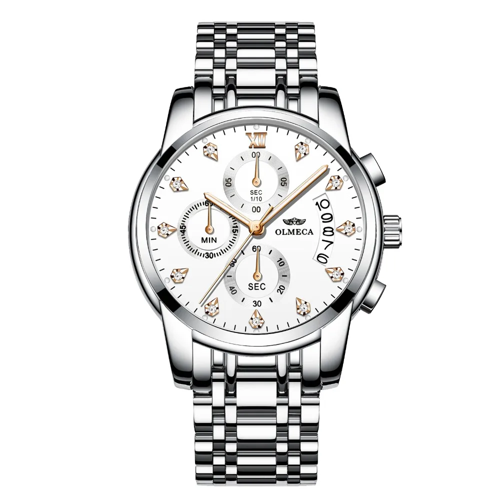 New OLMECA Brand Clock Military Relogio Masculino Waterproof Watches Luminous Hands Chronograph Mens Wrist Watch White Dial Gift
New OLMECA Brand Clock Military Relogio Masculino Waterproof Watches Luminous Hands Chronograph Mens Wrist Watch White Dial Gift